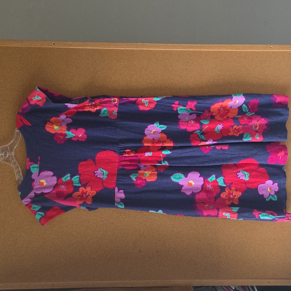Lilly Pulitzer Cotton XL Floral Sleeveless Spring V‑Neck Fit & Flare Dress - Picture 8 of 11